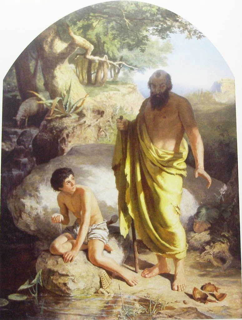 Henryk Siemiradzki - Diogene e la ciotola rotta